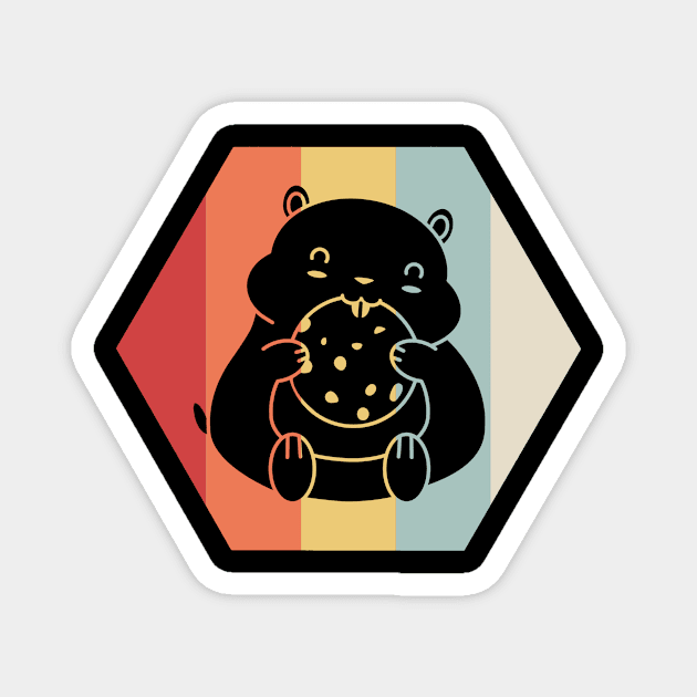 Hamster Retro Magnet by Shiva121