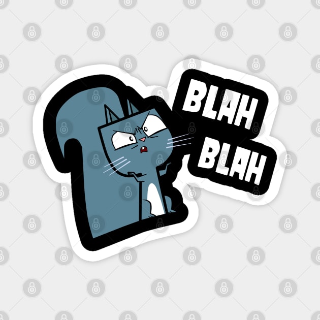 TD Squirrel - Blah Blah Magnet by CourtR