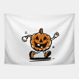 Pumpkin Halloween walking Tapestry