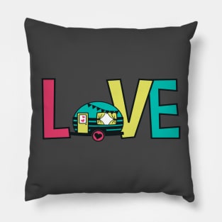 LOVE Camping Camper Static Caravans Pillow