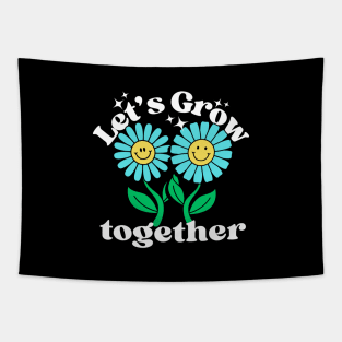 Let's Grow Together Couple Tapestry