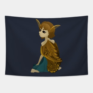 Moth Girl Tapestry