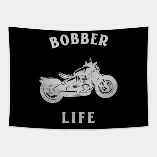 Bobber life motorcycle chopper Tapestry