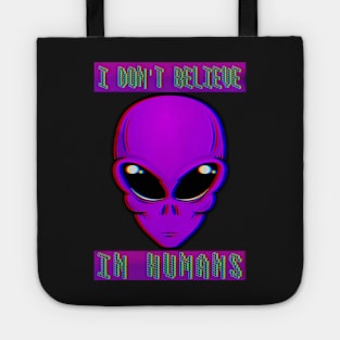 Funny Alien Face Halloween Costume Tote