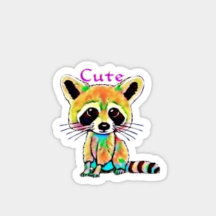 Cute Raccoon Magnet