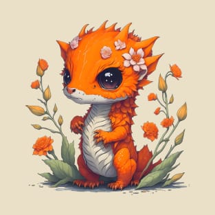 Cute Orange Dragon 6 T-Shirt