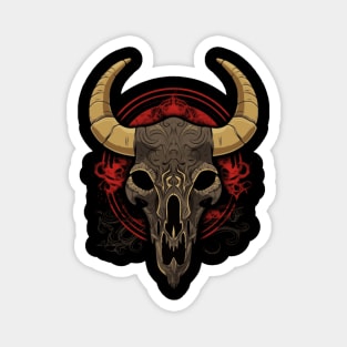 bull skull Magnet