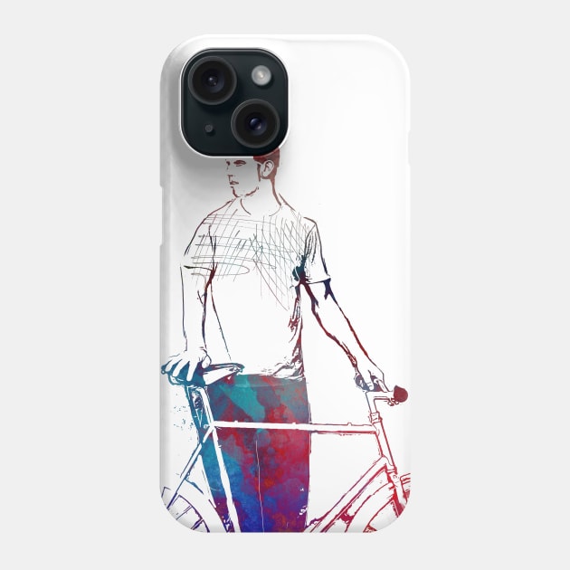 Cycling Bike sport art #cycling #sport Phone Case by JBJart