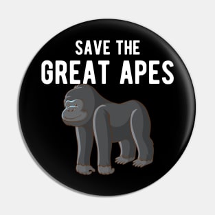 Great Ape - Save great apes Pin