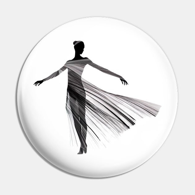 Dynamic Minimalism: Capturing the Essence of Dance in Line Art Pin by ArtVault23