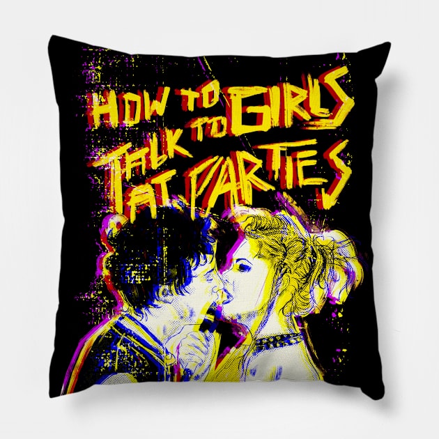 How to talk to girls at parties Pillow by aLouro