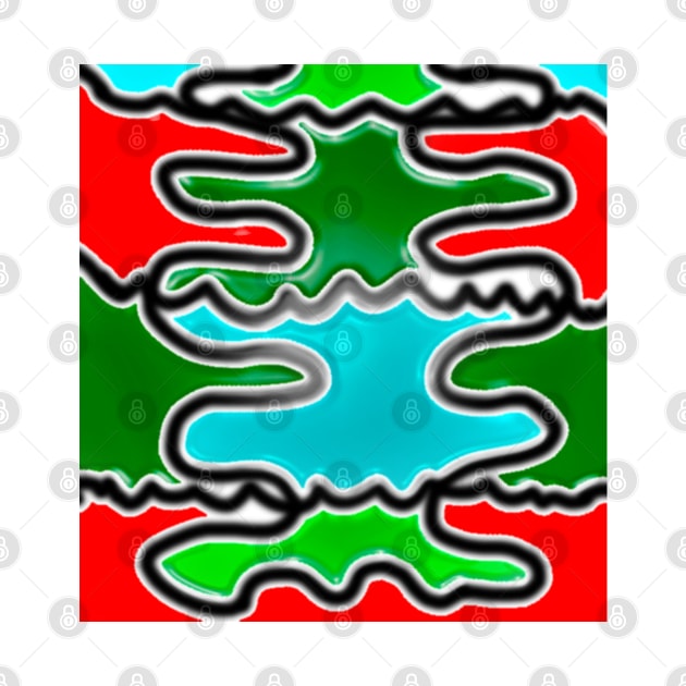 Green red black and light blue expressionsshapes with different color styles and themes. by Marccelus
