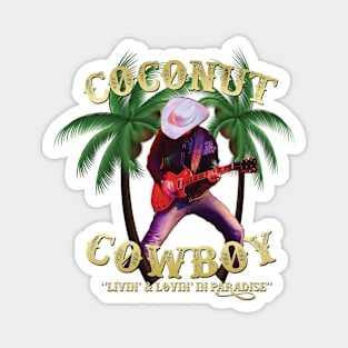 "Coconut Cowboy, Les Paul & Palm Trees" Magnet