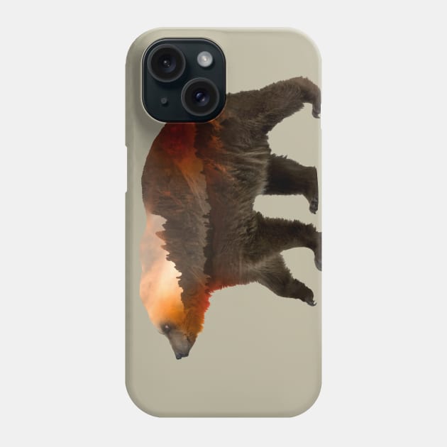 Bear Horizon Phone Case by DavidLoblaw