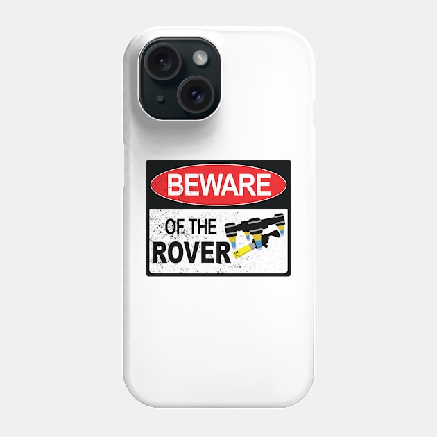 Helldivers 2 Beware of Dog Warning Sign Phone Case by Giggle Bytes Brozkis