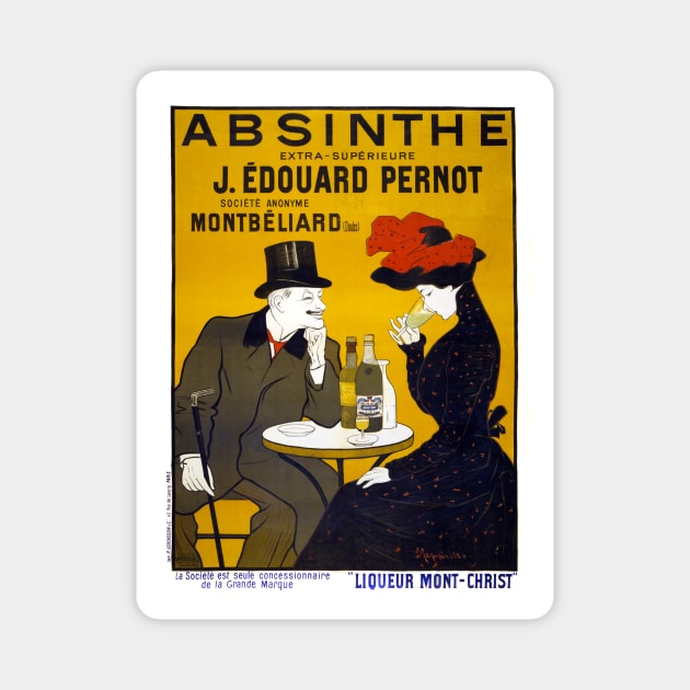 Vintage Advertising Poster France Absinthe Magnet by vintagetreasure