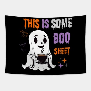 funny this is some boo sheet halloween Tapestry