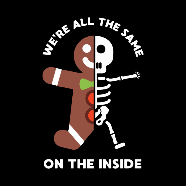 Gingerbread Man Funny Christmas Skeleton by HolidayoftheWeek