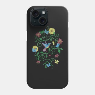 Colibri and butterflys Phone Case