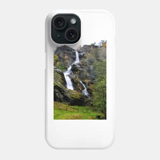 Waterfall Flamsdalen Valley Flam Norway Phone Case