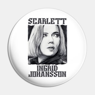 scarlett ingrid johansson hand drawing graphic design and illustration by ironpalette Pin