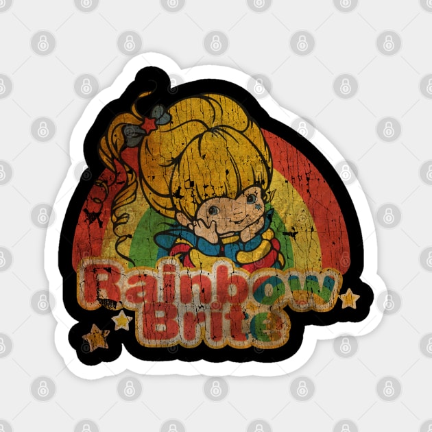 Rainbow Brite AND FRIEND texture Magnet by tresnoku