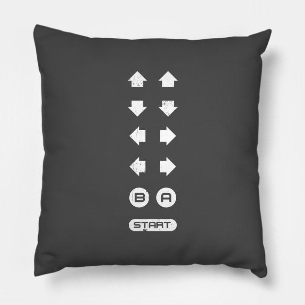 Contra Code Pillow by tuckyhutsman