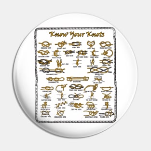 Know Your Knots Pin