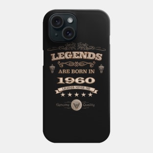 Legends Are Born In 1960 Retro Style Phone Case