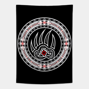 Bear Spirit Black Tapestry