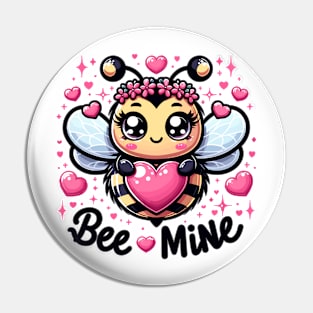 Sweet Buzz: Kawaii Bee & Pink Hearts Pin