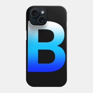 Blue Letter B Phone Case