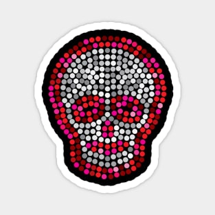 Skull big Sequins Magnet