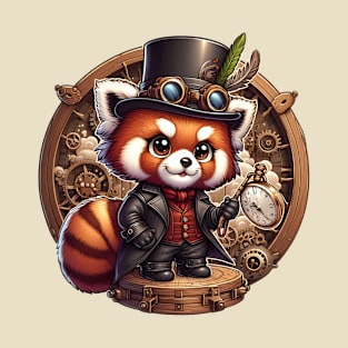 Steampunk Fox - Made by AI T-Shirt