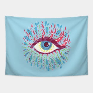 Weird Psychedelic Eye Tapestry