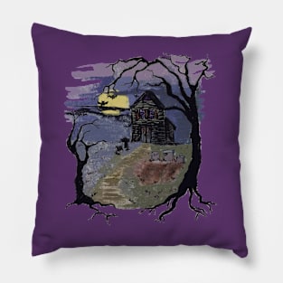 Halloween House Pillow