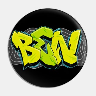 Ben Graffiti name Pin