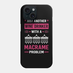 Wine Drinker Macrame Phone Case