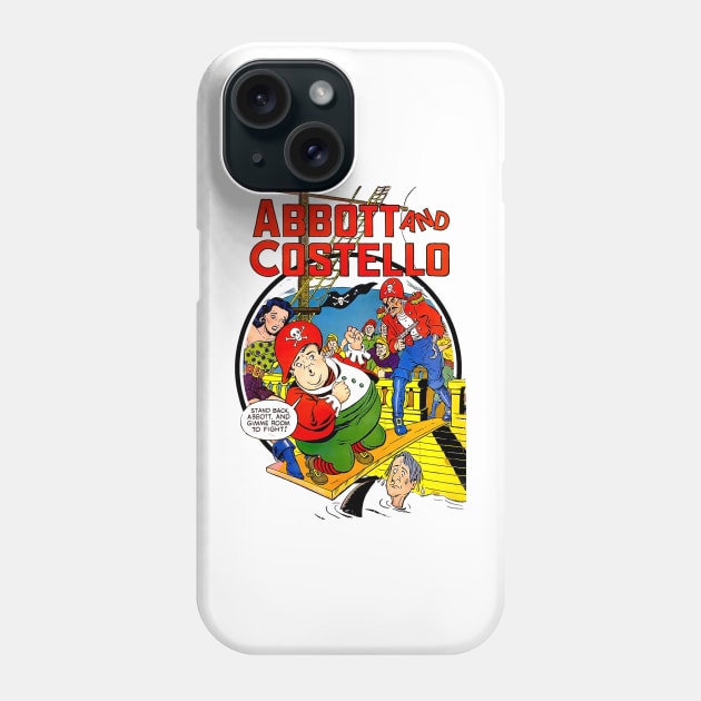 Abbott and Costello Vintage Comic Pirate Style Comedy Tee Phone Case by Joaddo