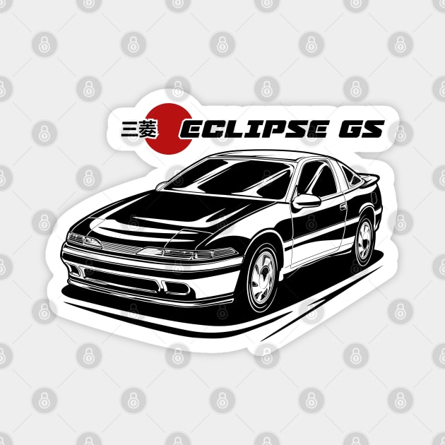 Eclipse GS - Black Print and Spot Red Magnet by WINdesign