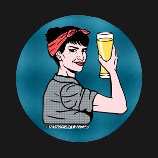 Halftone Beer Woman T-Shirt