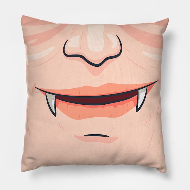 Monster Mask Face Mask Pillow by Lionstar