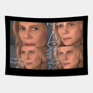 Math Lady / Confused Lady Meme Tapestry