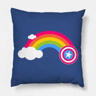 CAP SHIELD RAINBOW Pillow