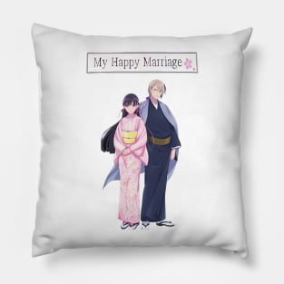 Meine Glückliche Ehe T Hemd Saimori Miyo Kudo Kiyoka Pillow