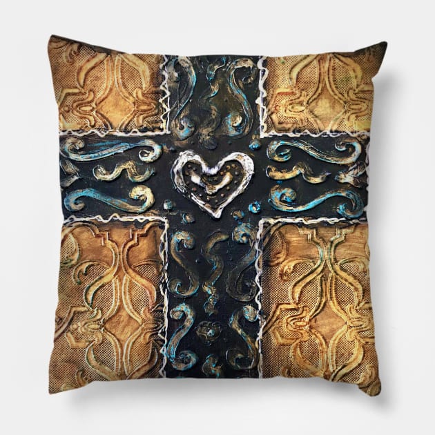 MEXICAN RUGGID CROSS Pillow by ArtisticEnvironments