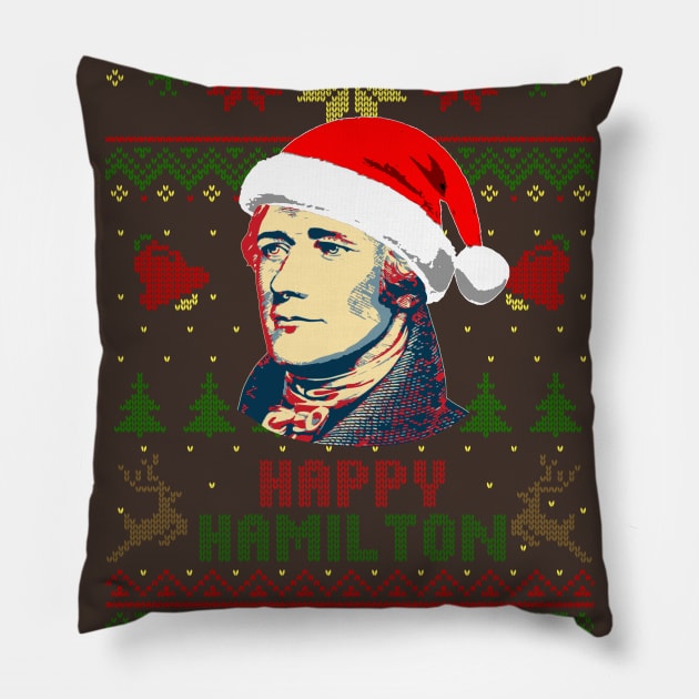 Alexander Hamilton Happy Hamilton Pillow by Nerd_art