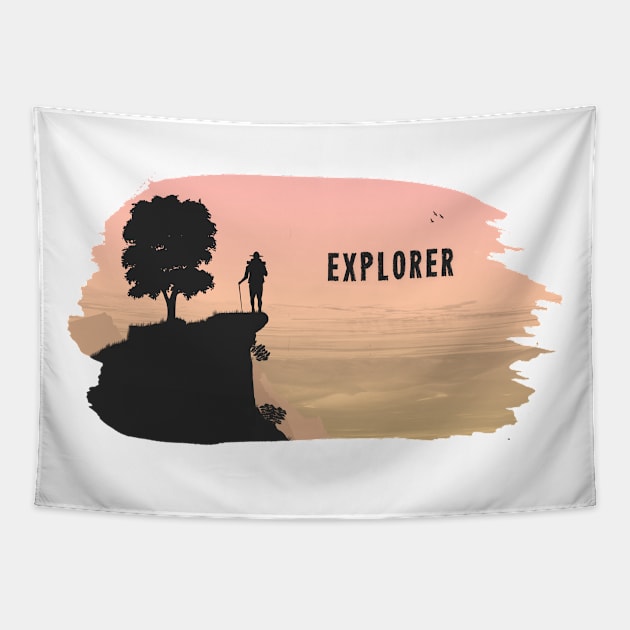 Explorer Of The World Love For Nature For South To North Tapestry by mangobanana