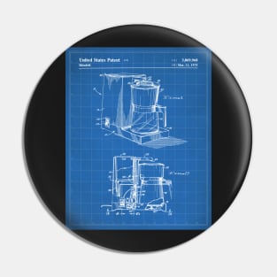 Coffee Maker Patent - Coffee Lover Kitchen Cafe Decor Art - Blueprint Pin