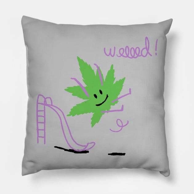 weeeed Pillow by mathiole